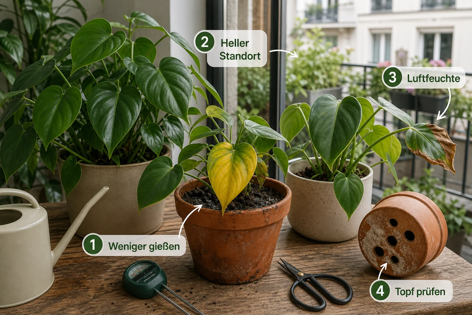 Infografik: Häufige Fehler und wie Sie sie vermeiden - Philodendron Pflege Arten Unterschiede: Anleitung, Tipps und häufige Fehler