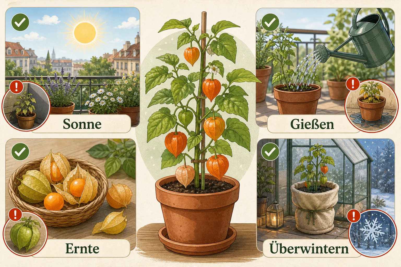 Infografik: Fazit - Physalis Anbauen Pflege Überwintern: Anleitung, Tipps und häufige Fehler