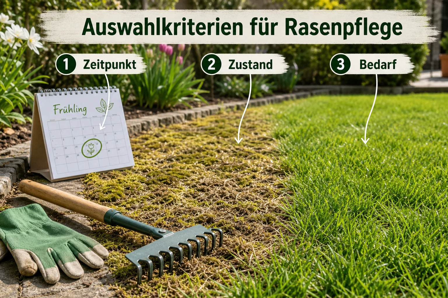 Infografik: Auswahlkriterien für Rasenpflege - Rasen Vertikutieren Wann Wie Oft: Anleitung, Tipps und häufige Fehler