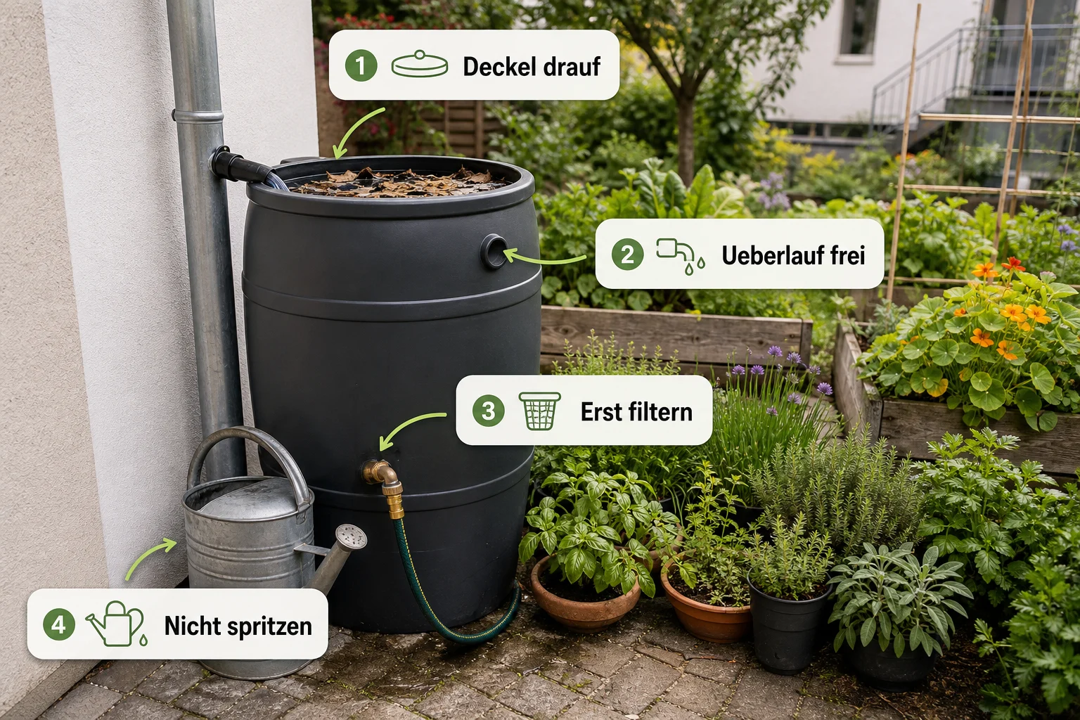 Infografik: Häufige Fehler und wie Sie sie vermeiden - Regenwasser Nutzen Garten Erlaubt: Anleitung, Tipps und häufige Fehler