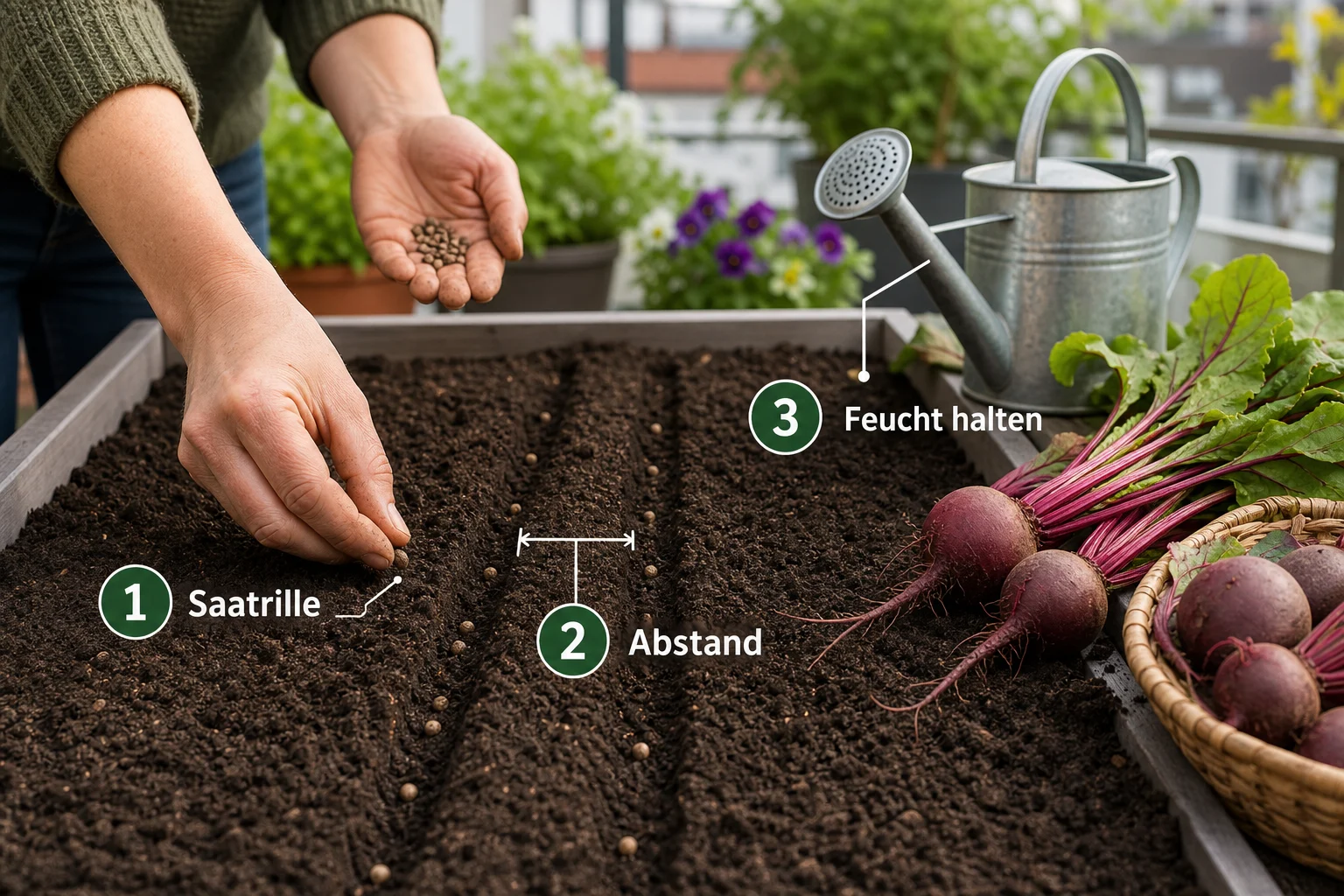 Erklärbild: Rote Beete anbauen Erntezeit Lagerung: Schritt-für-Schritt vom Saatgut bis zur Knolle - Rote Beete Anbauen Erntezeit Lagerung: Anleitung, Tipps und häufige Fehler