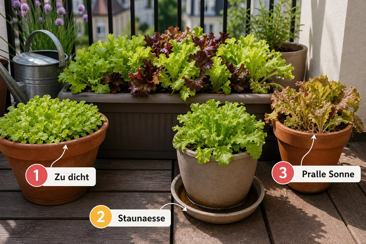 Infografik: Häufige Fehler und wie Sie sie vermeiden - Salat Balkon Anbauen Pflücksalat Topf: Anleitung, Tipps und häufige Fehler