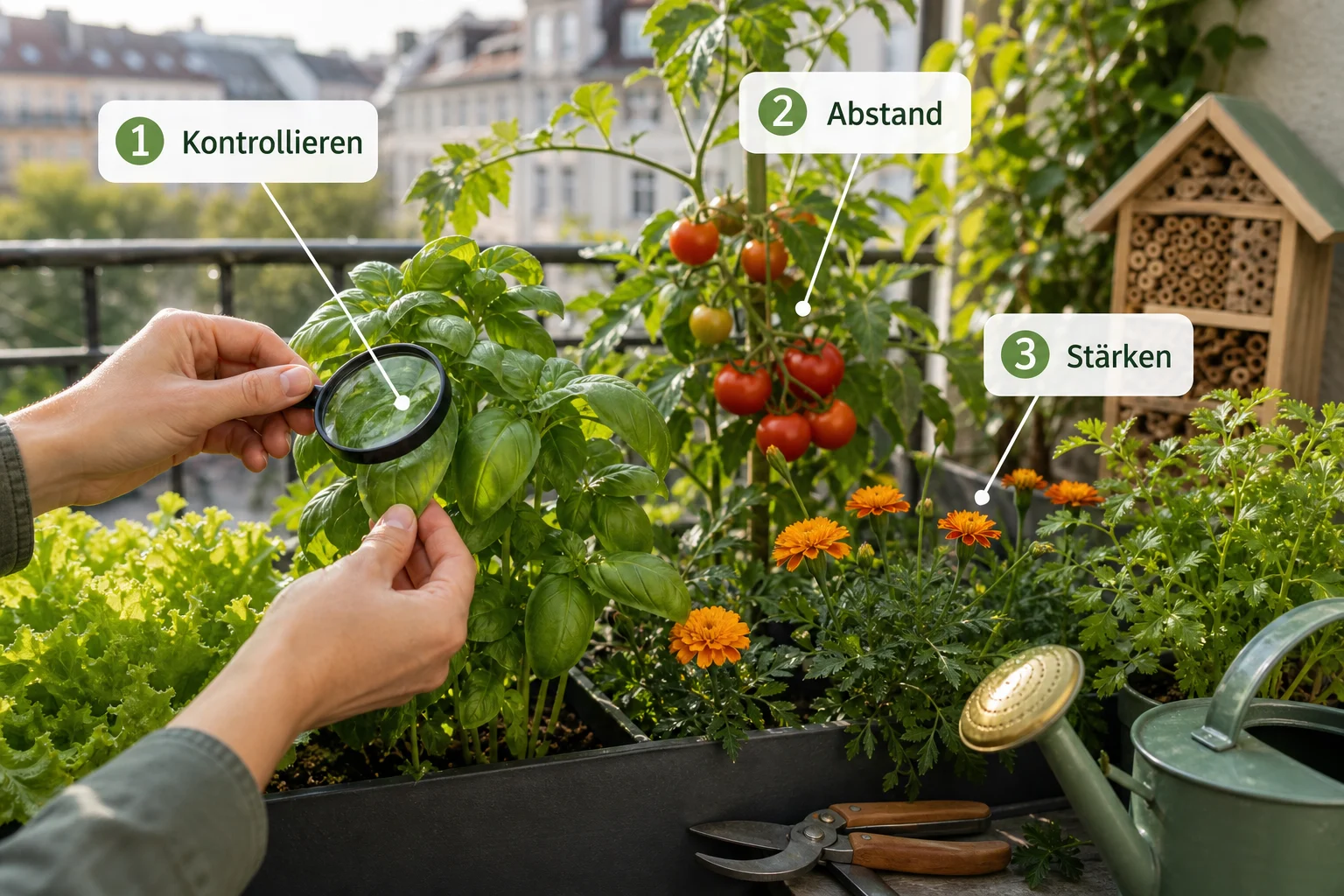 Infografik: Fazit - Schädlinge Vorbeugen Pflanzen Gesund: erkennen, vorbeugen und lösen