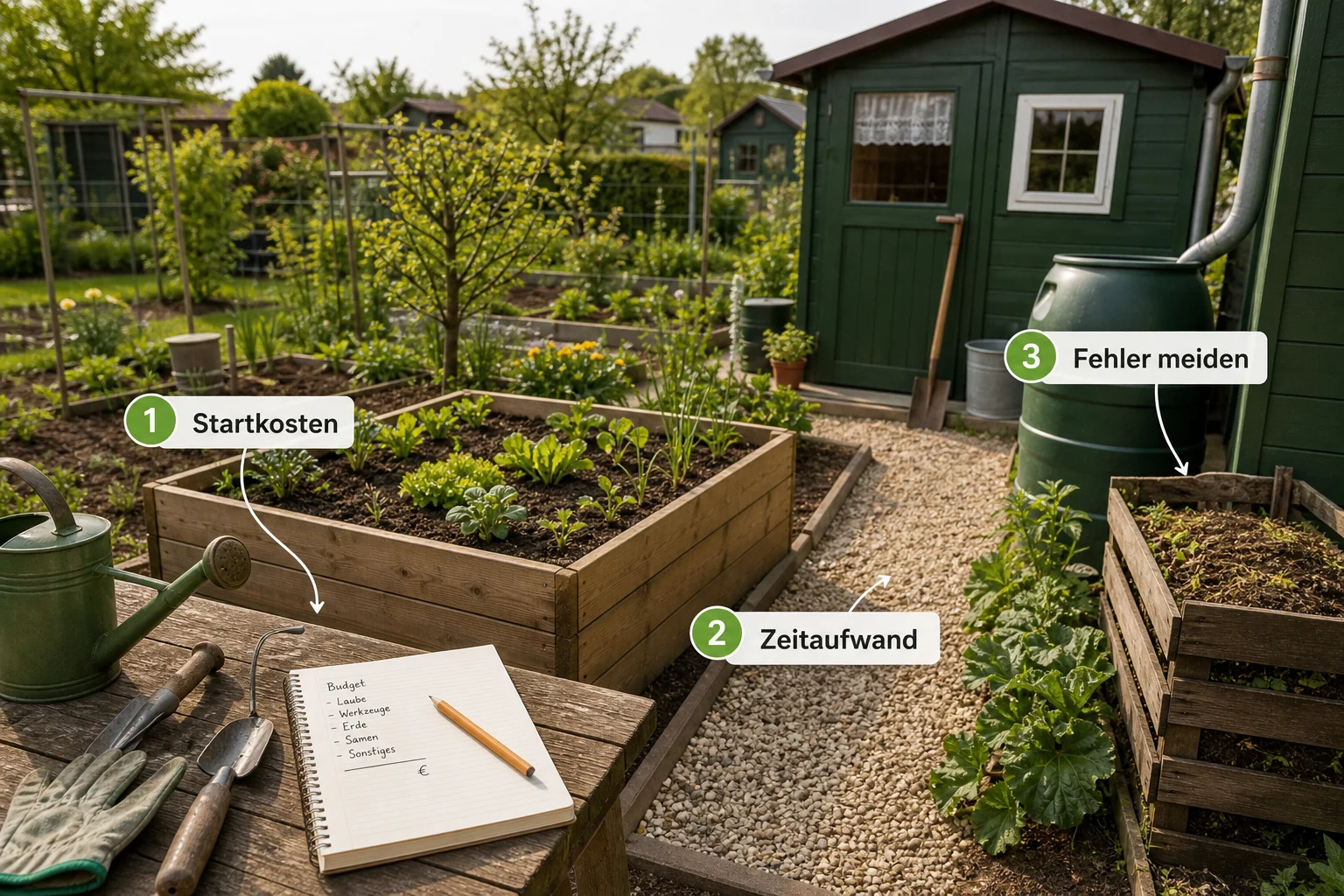 Infografik: Fazit - Schrebergarten Anlegen Anfänger Kosten: Anleitung, Tipps und häufige Fehler
