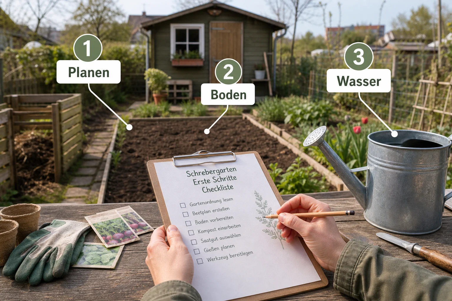 Infografik: Einführung: Was Sie zu schrebergarten erste schritte checkliste wissen sollten - Schrebergarten Erste Schritte Checkliste: praktische Checkliste