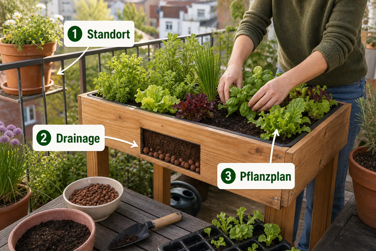 Infografik: Einführung: Was Sie zu tischbeet balkon bauen bepflanzen wissen sollten - Tischbeet Balkon Bauen Bepflanzen: Anleitung, Tipps und häufige Fehler
