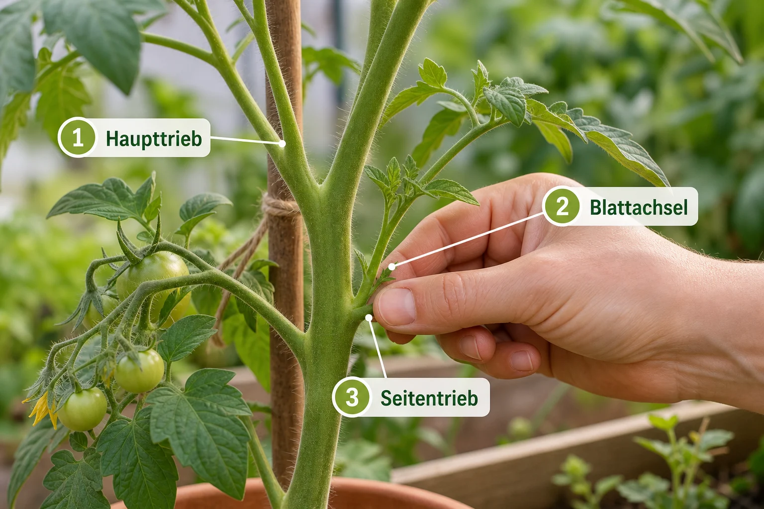 Erklärbild: Einführung: Was Sie zu tomaten ausgeizen anleitung warum wissen sollten - Tomaten ausgeizen Anleitung Warum: Schritt-für-Schritt erklärt