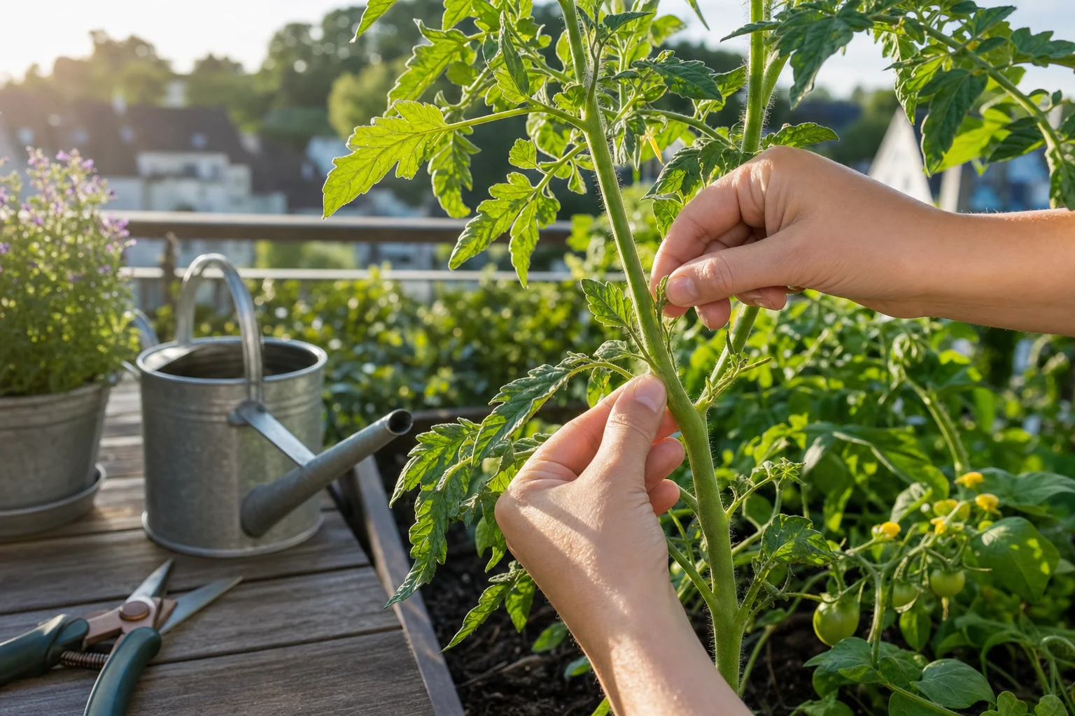 Foto: Wann ist der beste Zeitpunkt zum Ausgeizen? - Tomaten ausgeizen Anleitung Warum: Schritt-für-Schritt erklärt