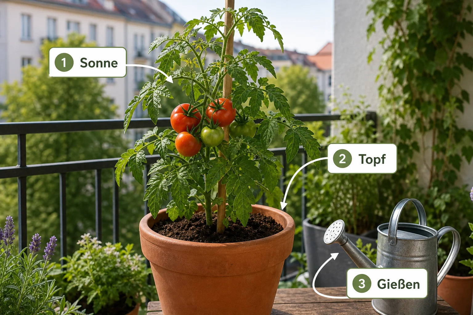 Infografik: Fazit - Tomaten Balkon Anbauen Anfänger Anleitung: Schritt-für-Schritt erklärt