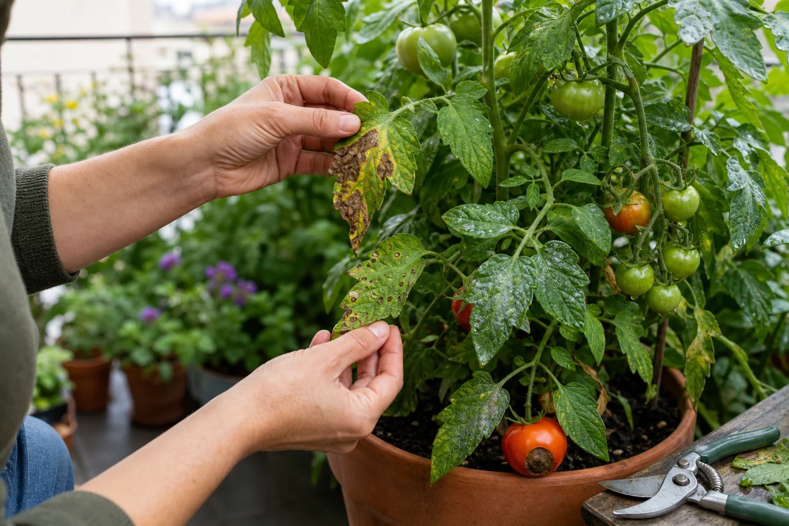 Foto: Einführung: Was Sie zu tomaten krankheiten erkennen vorbeugen wissen sollten - Tomatenkrankheiten erkennen und vorbeugen: Symptome sicher deuten