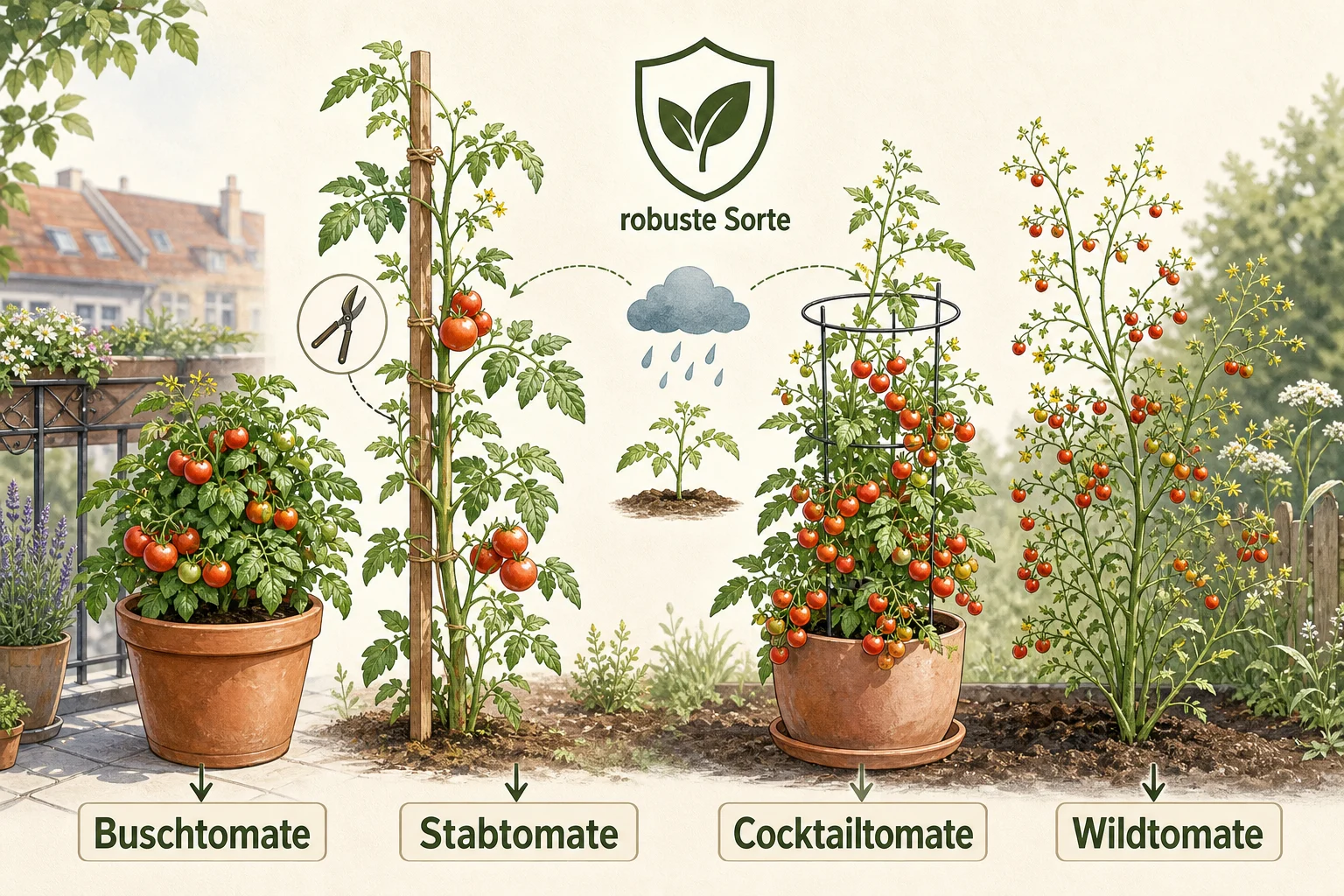 Infografik: Auswahlkriterien für Fruchtgemüse - Tomatenkrankheiten erkennen und vorbeugen: Symptome sicher deuten