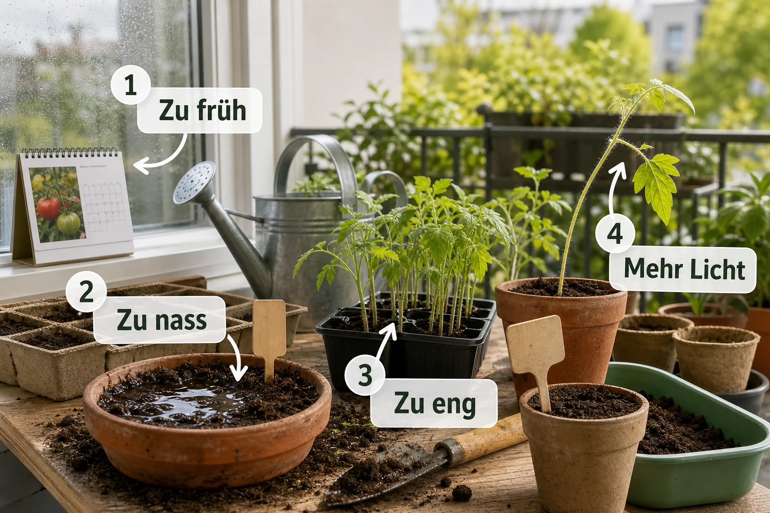 Infografik: Häufige Fehler und wie Sie sie vermeiden - Tomaten Pflanzen Anleitung Aussaat Zeitpunkt: Schritt-für-Schritt erklärt