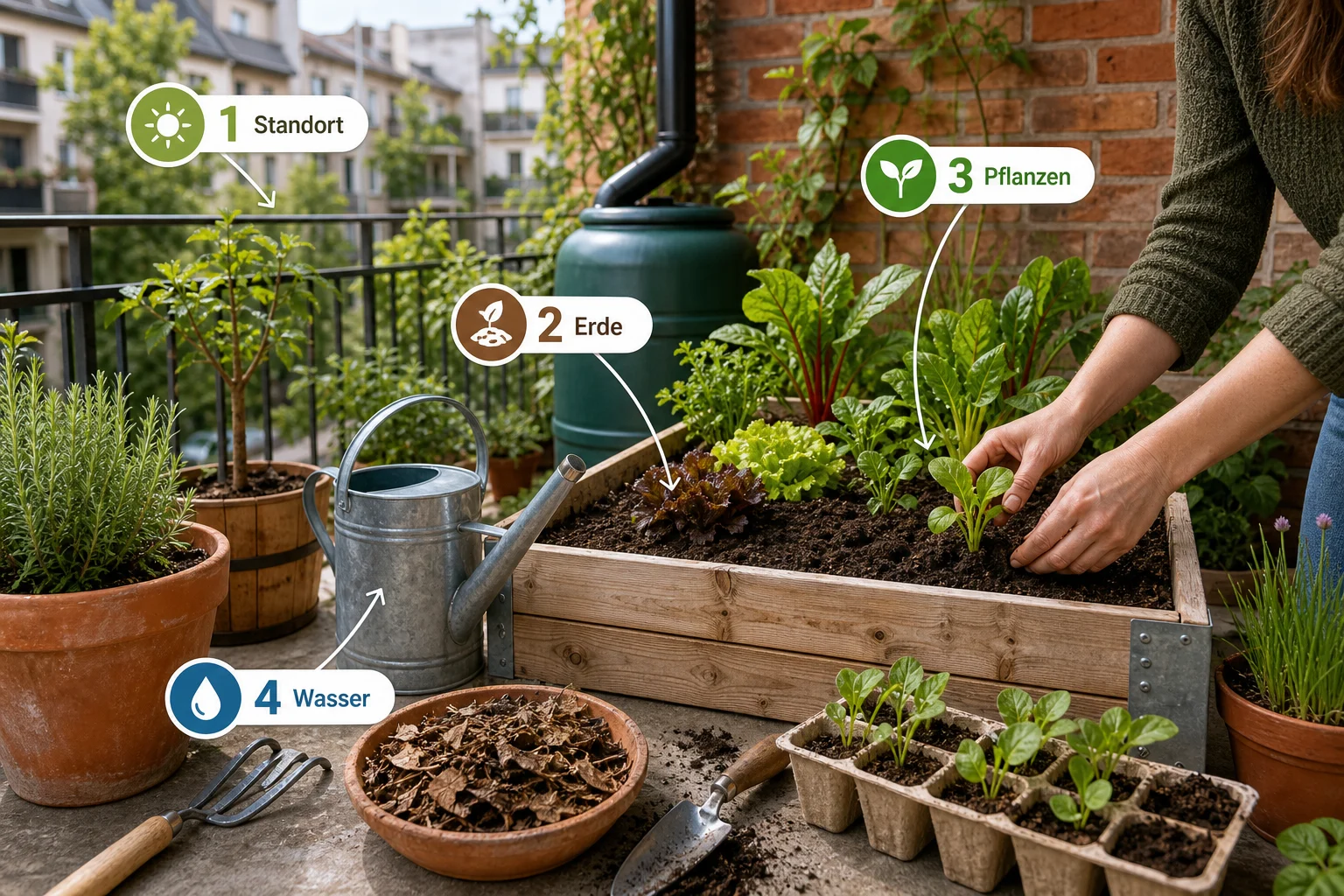 Infografik: Schritt-für-Schritt-Anleitung - Urbaner Garten Anlegen Nachhaltig: Anleitung, Tipps und häufige Fehler