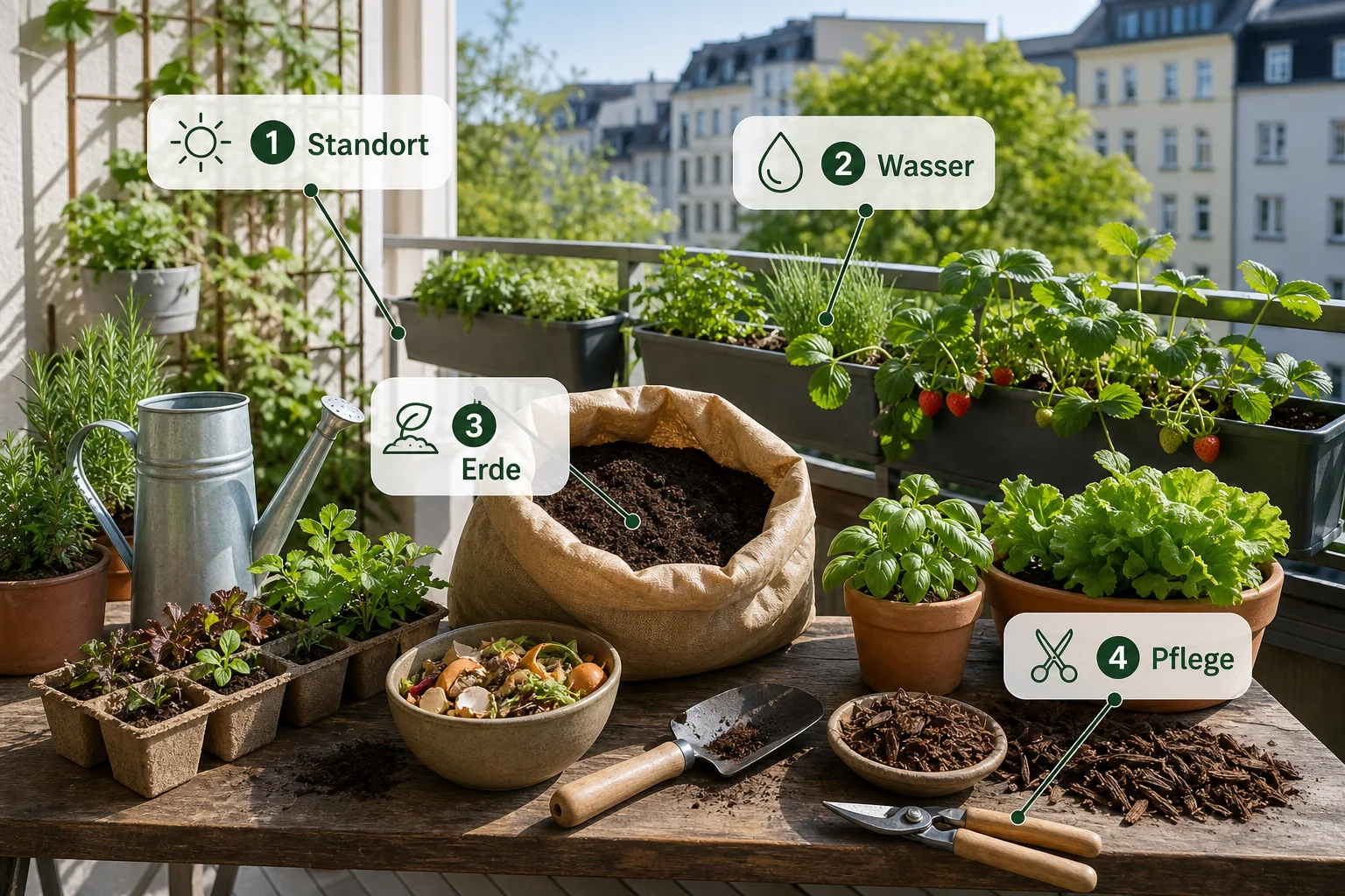 Infografik: Praktische Checkliste - Urbaner Garten Anlegen Nachhaltig: Anleitung, Tipps und häufige Fehler