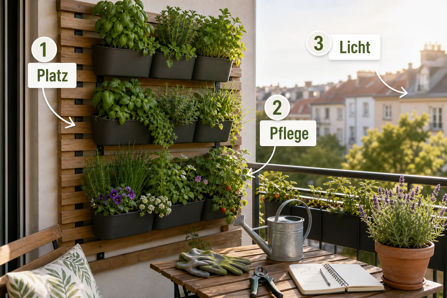 Infografik: Fazit - Wandgarten Balkon DIY Anleitung: Schritt-für-Schritt erklärt