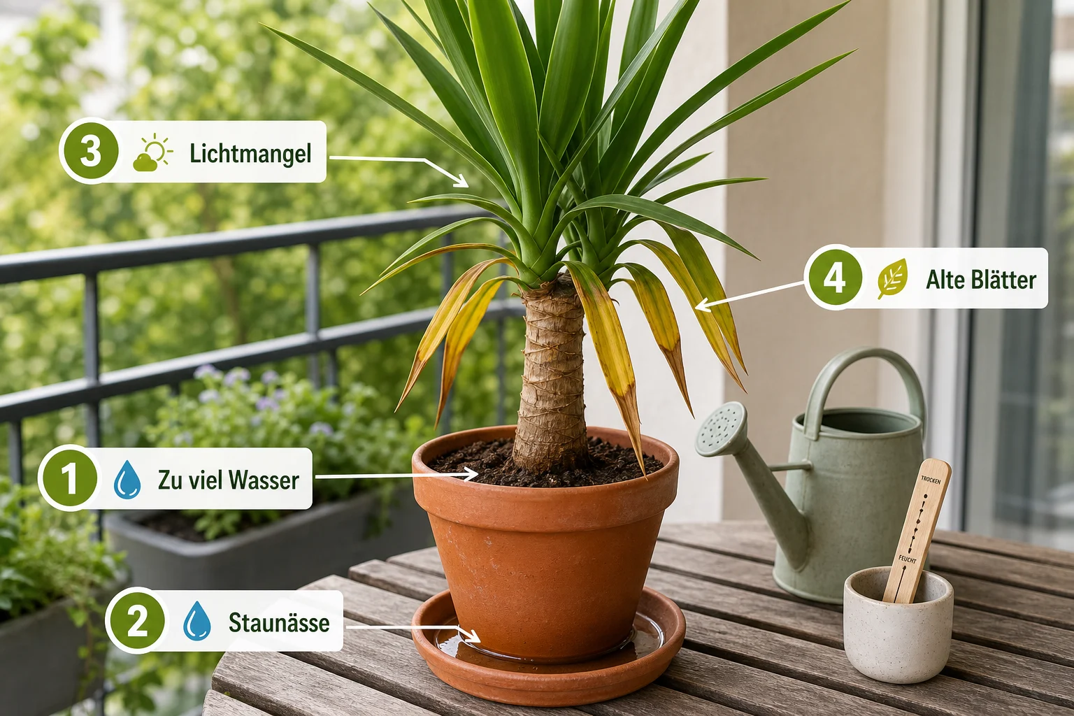 Infografik: Häufige Fehler und wie Sie sie vermeiden - Yucca Palme Pflege Gelbe Blätter: Anleitung, Tipps und häufige Fehler
