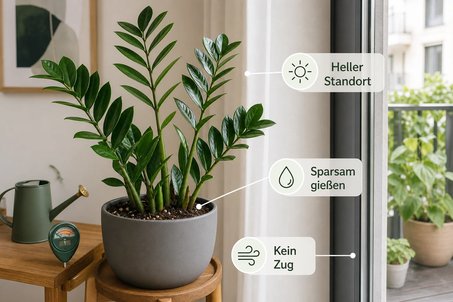 Infografik: Voraussetzungen, Standort und richtige Planung - Zamioculcas Pflege Standort Gießen: Anleitung, Tipps und häufige Fehler