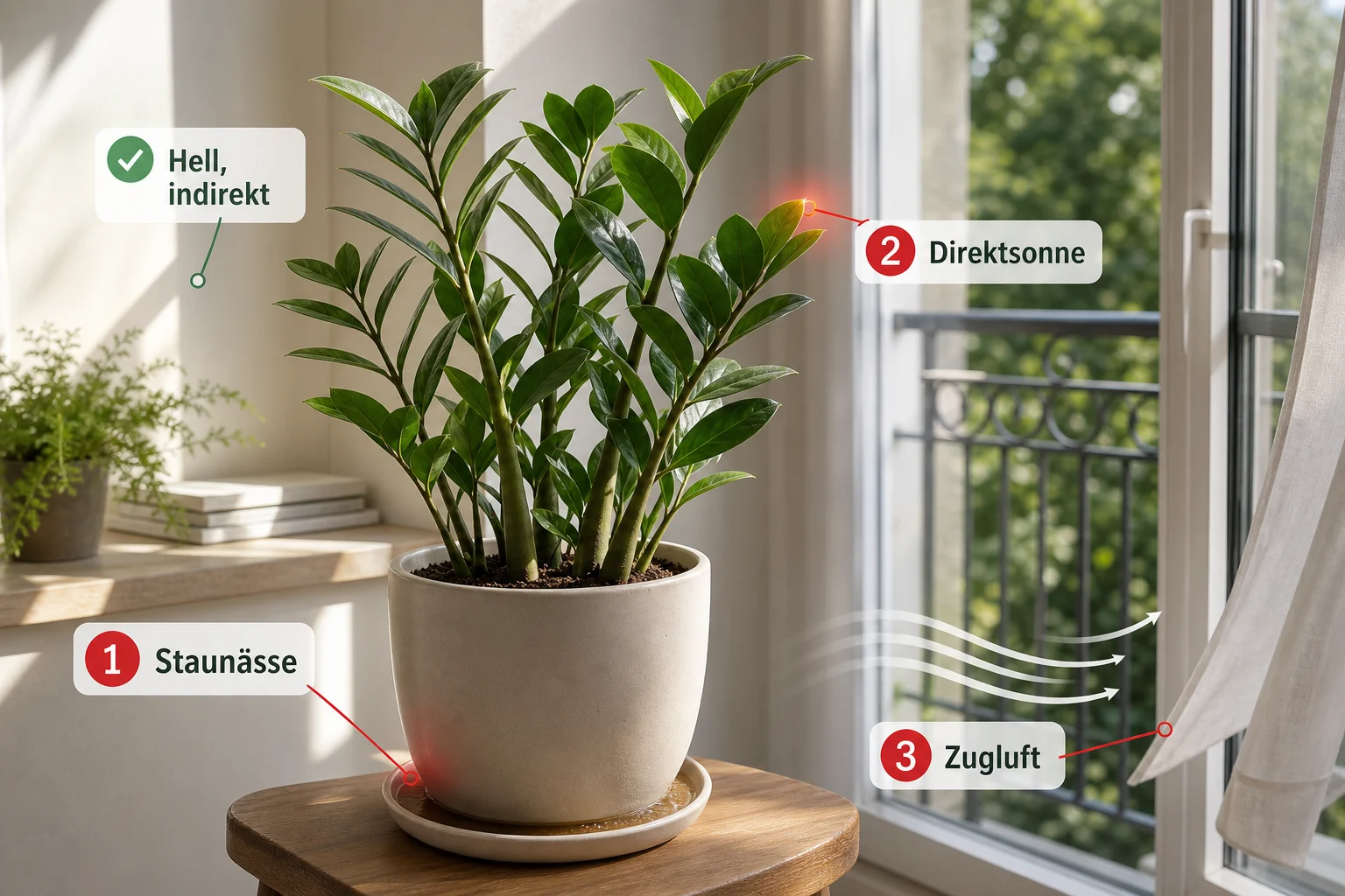 Infografik: Häufige Fehler und wie Sie sie vermeiden - Zamioculcas Pflege Standort Gießen: Anleitung, Tipps und häufige Fehler