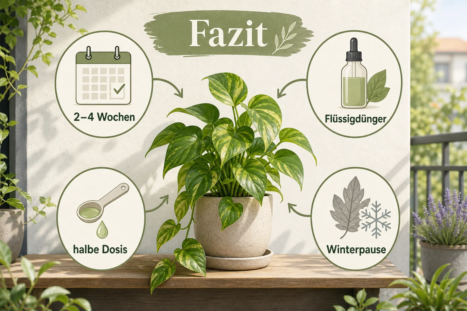 Infografik: Fazit - Zimmerpflanzen Düngen Wie Oft Womit: Anleitung, Tipps und häufige Fehler