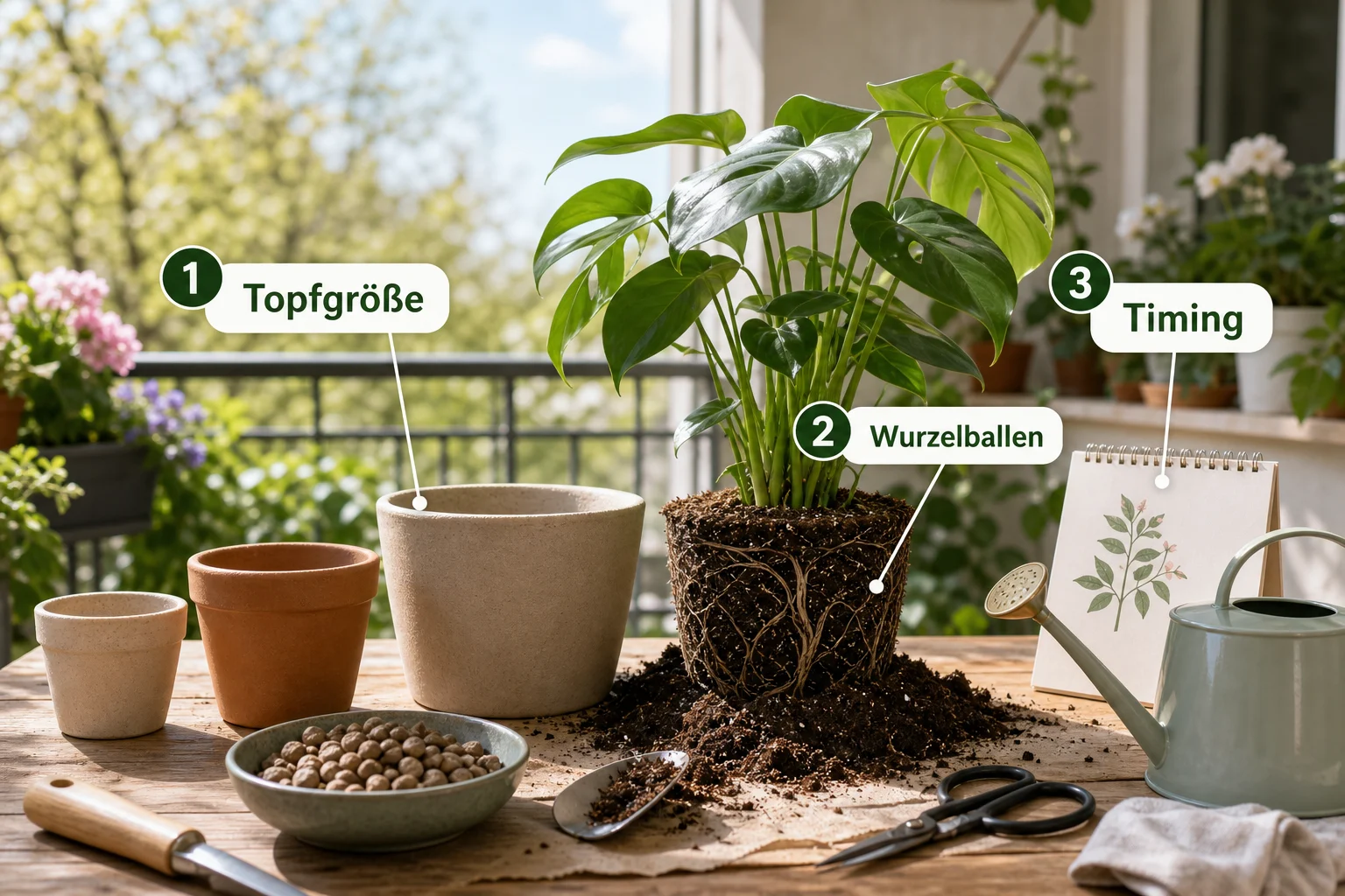 Erklärbild: Pflege, Timing und saisonale Besonderheiten - Zimmerpflanzen Töpfe Auswählen Größe: Anleitung, Tipps und häufige Fehler